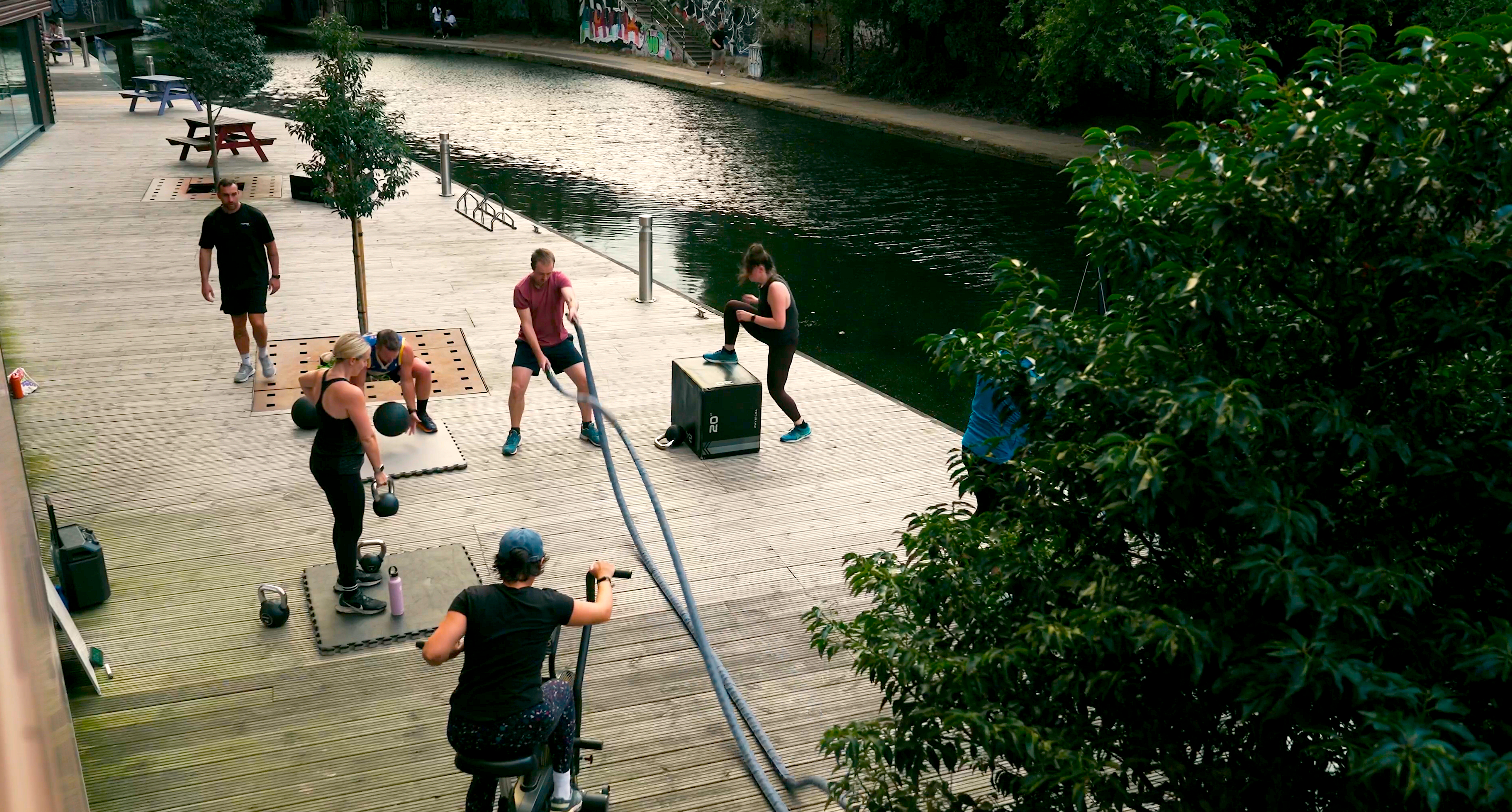 Uplift Gym Hoxton beside Regent's Canal